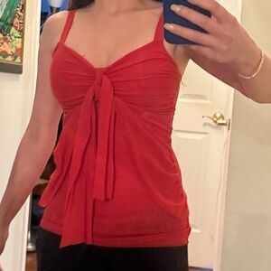 Elegant Red Women's Top